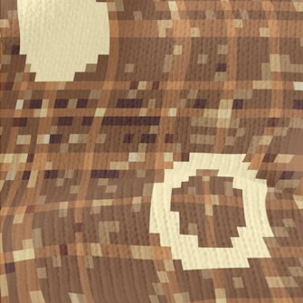 Geometric Polka Dot Pattern Stretch Jersey