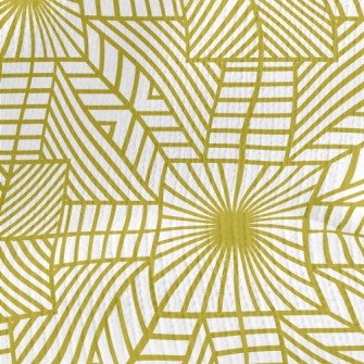 Modern Golden Geometric Patter Stretch Jersey