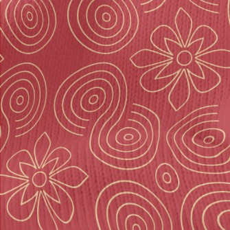 Gold Line Decoration Stretch Jersey