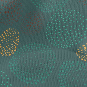 Hand Drawn Polka Dot Pattern Stretch Jersey