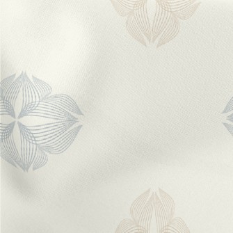 Elegant Flower Pattern Lightweight Cotton Poplin