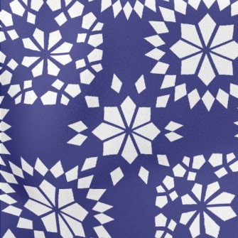 Geometric Snowflake Pattern Lightweight Cotton Poplin