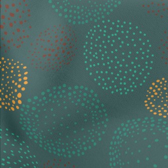 Hand Drawn Polka Dot Pattern Lightweight Cotton Poplin