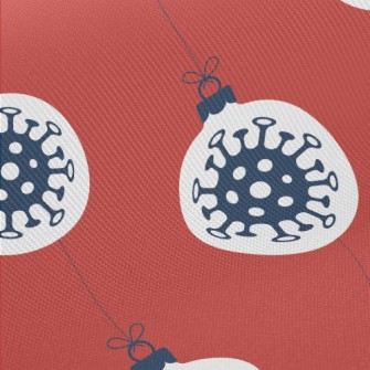 Christmas Coronavirus Midweight Cotton Poplin