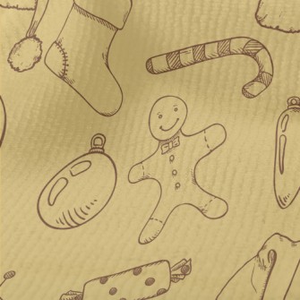 Hand Drawn Christmas Items Terry