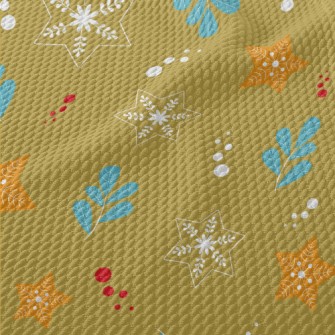 Star Snowflake Birdseye Piqué