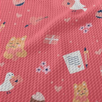 Valentine's Day Love Magic Birdseye Piqué