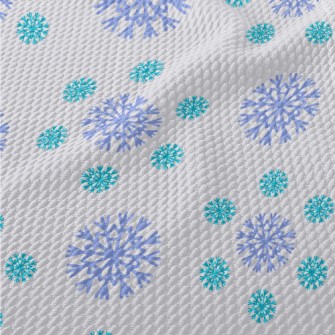 Two-color Beautiful Snowflakes Birdseye Piqué