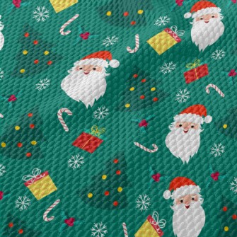 Friendly Santa Claus Birdseye Piqué