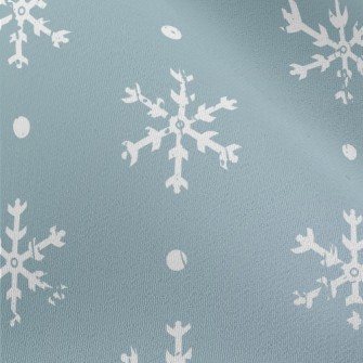 Broken White Snowflakes Chiffon