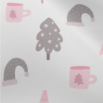 Christmas Cute Doodles Chiffon