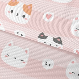 Cute Wink Cat Waterproof Oxford
