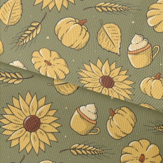 Hand Drawn Autumn Thanksgiving Waterproof Oxford