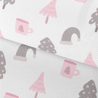 Christmas Cute Doodles Waterproof Oxford
