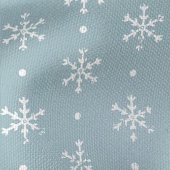 Broken White Snowflakes Waterproof Canvas
