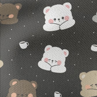 Cute Little Bear Sleeping Waterproof Canvas