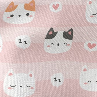 Cute Wink Cat Waterproof Canvas