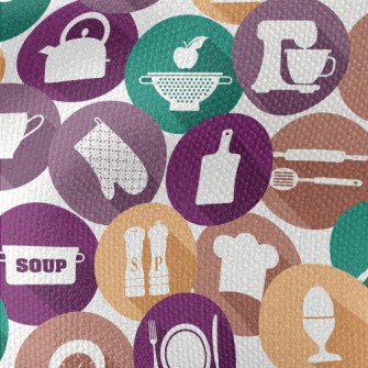 Simple Kitchen Items Waterproof Canvas