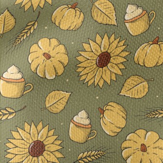 Hand Drawn Autumn Thanksgiving Waterproof Canvas