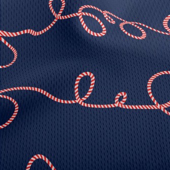 Curved Christmas Candy Athletic Mesh Flat Back