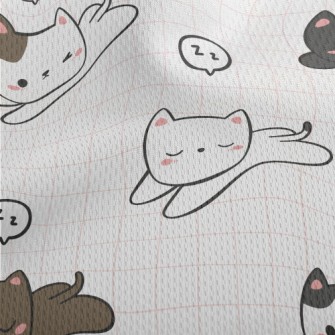 Cute Nap Cat Athletic Mesh Flat Back