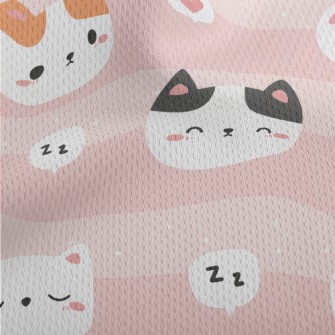 Cute Wink Cat Athletic Mesh Flat Back
