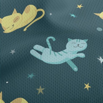 Cat Sleeping Time Athletic Mesh Flat Back