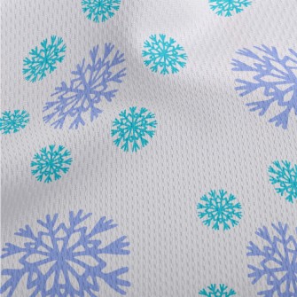 Two-color Beautiful Snowflakes Athletic Mesh Flat Back
