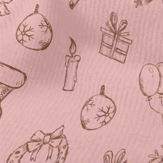 Vintage Hand Drawn Christmas Terry