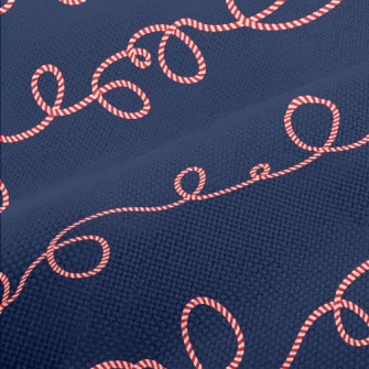 Curved Christmas Candy Performance Linen