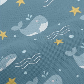 Cute Cartoon Whale Performance Linen