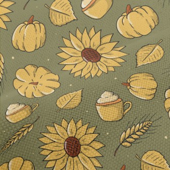 Hand Drawn Autumn Thanksgiving Performance Linen