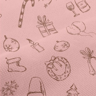 Vintage Hand Drawn Christmas Performance Linen