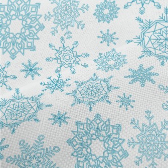 Various Snowflake Patterns Performance Linen