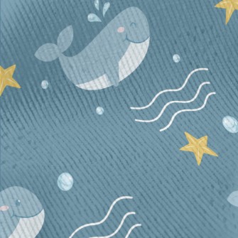 Cute Cartoon Whale Standard Corduroy