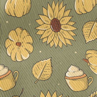 Hand Drawn Autumn Thanksgiving Standard Corduroy