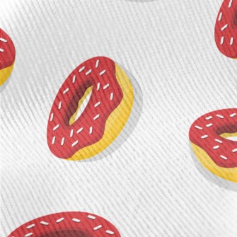 Red Frosted Donut Standard Corduroy