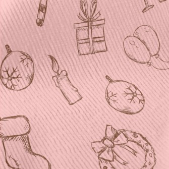 Vintage Hand Drawn Christmas Standard Corduroy