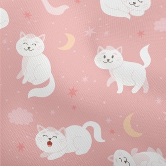 Cartoon Elegant White Cat Dobby