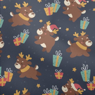 Playful Christmas Elk Dobby