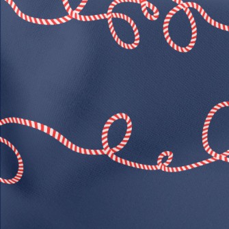 Curved Christmas Candy Stretch Ponte