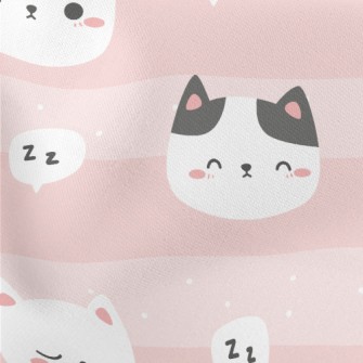 Cute Wink Cat Stretch Ponte