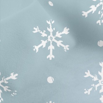 Broken White Snowflakes Micro Fleece