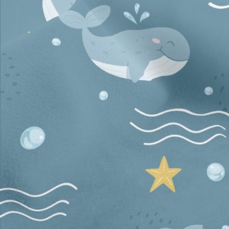 Cute Cartoon Whale Micro Fleece