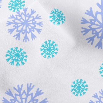 Two-color Beautiful Snowflakes Micro Fleece