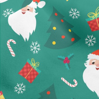 Friendly Santa Claus Micro Fleece