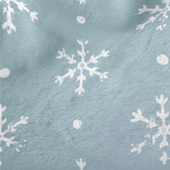 Broken White Snowflakes Minky