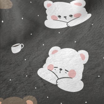 Cute Little Bear Sleeping Minky