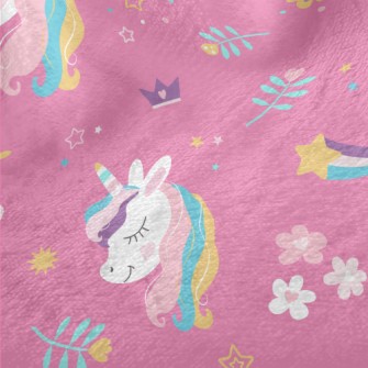 White Unicorn Minky