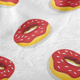 Red Frosted Donut Minky